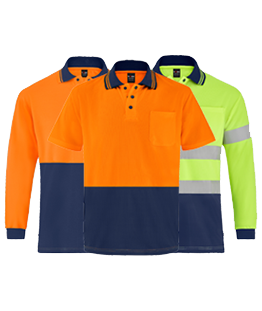 HI VIS WORKWEAR POLOS